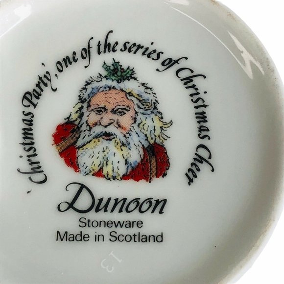 Dunoon Christmas Cheer Series Mug Scotland Stoneware Victorian Party Ceramic - Picture 7 of 8